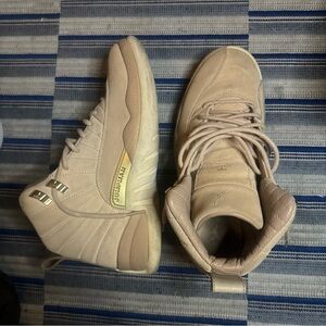 Jordan Beige and Gold Women's Sneakers